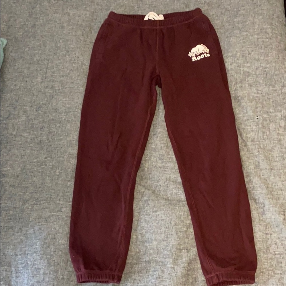Maroon roots sweatpants